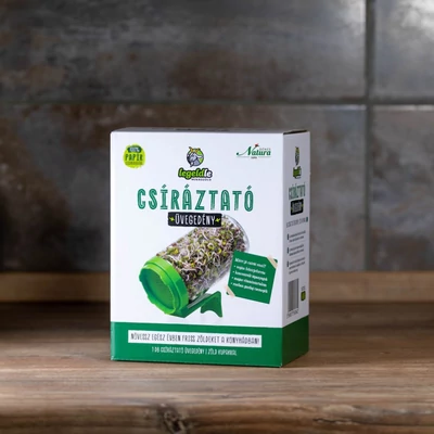 Csíráztató üvegedény - zöld